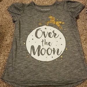 Girls "over the moon" t shirt